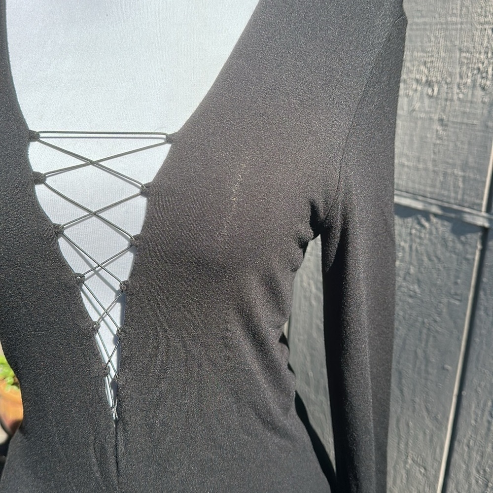 Alexander Wang Lace Up Midi Dress NWT - Picture 12 of 13